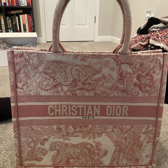Pink Toile Dior Book Tote - Picture 5 of 7